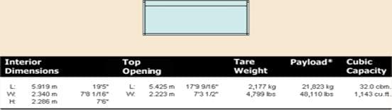 20' Open Top Container